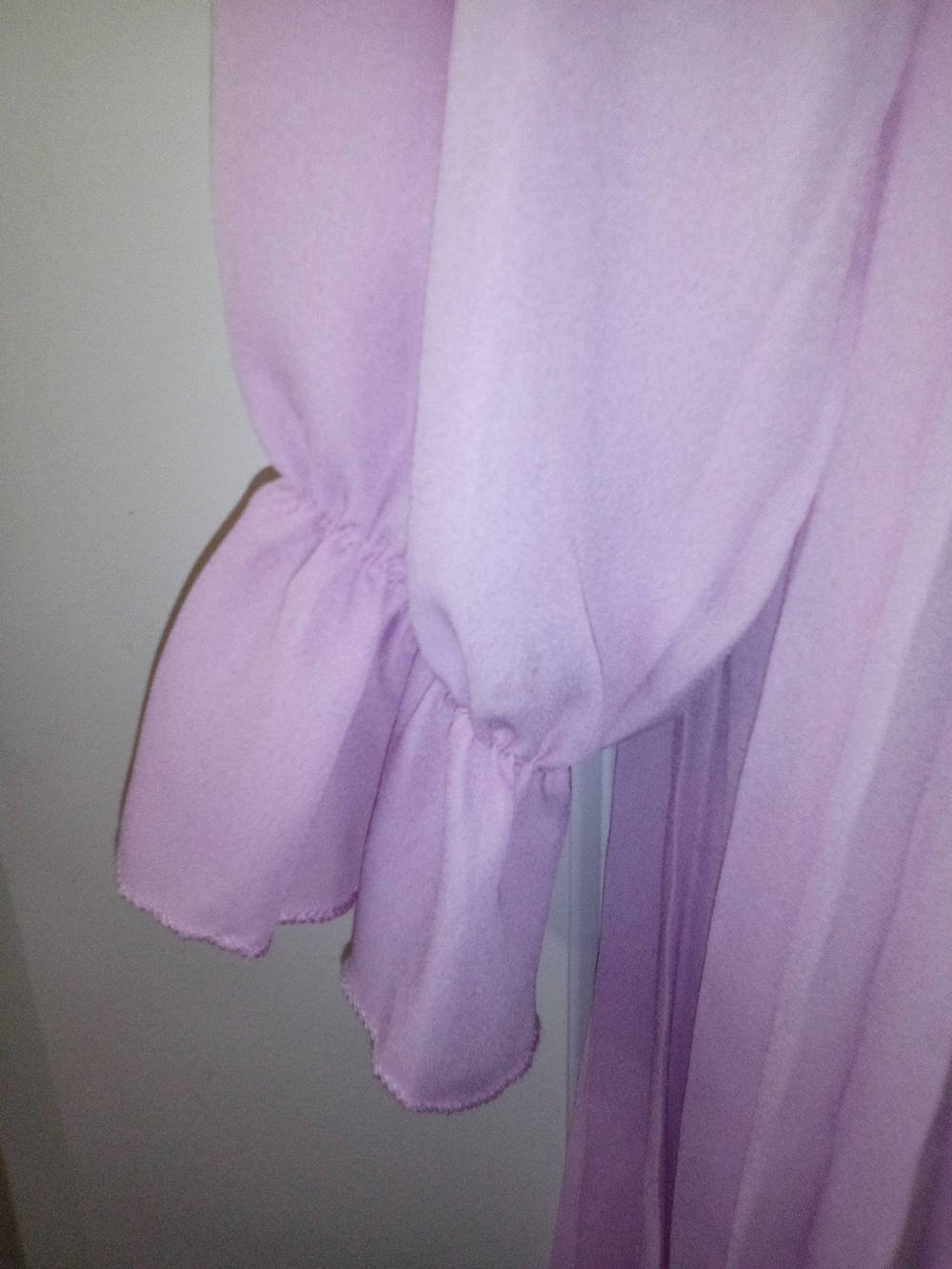 BBX Lephant  Soft Girl Cottagecore Lilac Pleated A-Line Dress Size XL - Picture 4 of 7